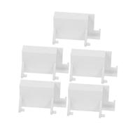 Hohopeti 5 Pièces Loquet de Fermeture de Porte pour Micro-ondes Blanc en Plastique, Support de Four Robuste Mécanisme Sécurisé, Pièces de Remplacement pour Micro-ondes, Accessoire DIY