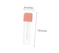 Hohopeti 5 pièces Lot de Tubes à Gloss à Lèvres Flacons Vides Cylindriques Légers Rechargeables pour Maquillage DIY et Gloss à Lèvres Portable