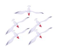 Hohopeti 5 Pièces Mouettes Gonflables Décoratives pour Piscine et Plage Jouets Flottants Colorés pour Fête Plein Air Accessoires de Jeux Eau Polyvalents