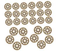 Hohopeti 50 pièces Breloques Engrenages Vintage Steampunk pour Fabrication Bijoux Accessoires DIY Rondes Durables Légères