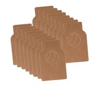 Hohopeti 50 Pièces Étiquettes Vin Kraft Réutilisables Étiquettes Suspendues Rustiques pour Bouteilles Marqueurs Vintage Vierges pour Caves et Collections
