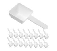 Hohopeti 50 Pièces Lot de Cuillères à Lessive Plastique Poignées Courtes Ergonomiques pour Poudre Café Épices et Farine Dosage Précis pour Maison et Buanderie