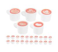 Hohopeti 50 Pièces Mini Resin Cups Set Lightweight Miniature Kitchen Accessories for Dollhouse Display and Creative Play Realistic Tiny Tableware for Desktop Decoration