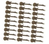 Hohopeti 50 Pièces Pendentifs Guitare Métal pour Bijoux DIY Breloques Instruments de Musique pour Bracelets Colliers et Créations Artisanales