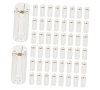 Hohopeti 50 Pièces Pinces à Cheveux Transparentes Bases pour Bricolage Clips Simples Plastique Clair pour Accessoires Coiffure Fabrication Barrettes Personnalisées pour Fêtes et Usage