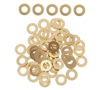 Hohopeti 50 pièces Rondelles Plates Laiton Rondelles Étanchéité Cuivre pour Connexions Électriques Anneaux de Jointure Métalliques Robustes pour Projets de Fixation