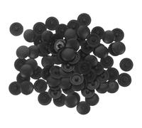 Hohopeti 500 Pièces Bouchons à vis pour vis Capes d'extrémité en plastique noir cache bouchon à protecteurs de capuchon en dôme cache noir en plastique pour Black