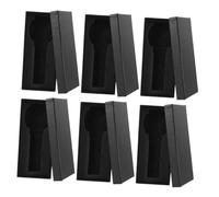 Hohopeti 6 pièces Boîte à Montres Multifonction Carton avec Compartiments Écrin Portable pour Rangement et Présentation Élégante des Montres Homme