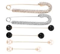 Hohopeti 6 pièces Broche et Épingle à Nourrice Chic pour Robe et Accessoire Polyvalent pour Femmes Pince Élégante et Minimaliste