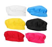 Hohopeti 6 Pièces Chapeau de Chef pour Garçon Fille de Respirant et Confortable Accessoire de Cosplay pour Garçon Fille pour Cuisiner et Créer des Souvenirs Famille