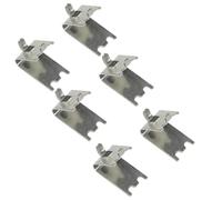 Hohopeti 6 pièces Clips de Fixation Étagère Réfrigérateur Inoxydable Supports Robustes pour Rayonnages Congélateur Installation Facile et Sécurisée pour Rangement Frigo