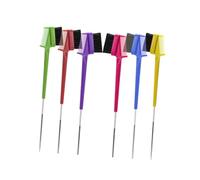 Hohopeti 6 pièces Kit Sourcils Double Tête Brosse Peigne Portable pour Femmes Brosse Sourcils Multifonctionnelle avec Poignée Confortable pour Salon et Usage Domestique Assortiment