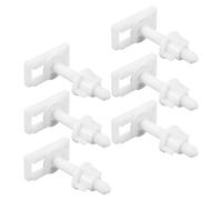 Hohopeti 6 Pièces Lot de 6 Vis en Plastique pour Siège de Toilette 4,4 X 2,4 Cm, Boulons de Fixation Universels Transparents pour Abattant Wc, Kit de Remplacement Solide pour Salle de Bain