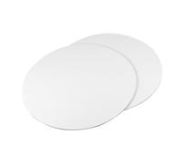 Hohopeti 6 Pièces Lot De Panneaux De Toile Ronds Pour Peinture à Huile Panneaux De Toile Artiste Panneau De Blanc