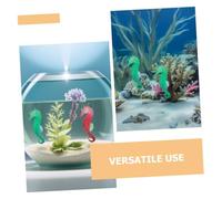 Hohopeti 6 Pièces Ornements Lumineux Silicone Décor Réaliste pour Aquarium Décorations Flottantes sans Batterie pour Aménagement Aquatique et Décoration Intérieure