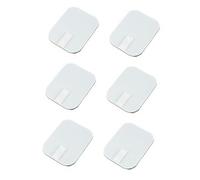 Hohopeti 6 pièces Patch Autocollant Silicone Gel Conducteur Électrodes de Remplacement Flexibles et Auto-adhésives pour Massage Électrique Adaptées Dos Cou Épaules et Genoux