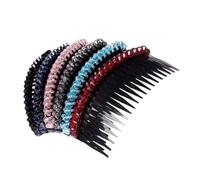 Hohopeti 6 Pièces Peignes Cheveux Décoratifs Cristal Accessoires Élégants pour Femmes Couleurs Aléatoires Épingles Raffinées pour Coiffure et Mariage Couleur Aléatoire