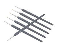Hohopeti 6 pièces Pinceaux à Peinture Aquarelle à Poils de Loup Pinceaux de Dessin de Lignes pour Détails Fins Adaptés Aux Artistes Débutants et Professionnels