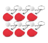 Hohopeti 6 pièces Porte-clés Tennis de Table Petit Accessoires Décoratifs Sportifs Cadeau Tennis Table Pong Balle Small Ball