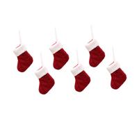 Hohopeti 6 Pièces Rangement Couverts Noël Tricot Housses Fourchette et Couteau pour Fête et Décoration de Table