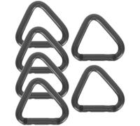 Hohopeti 6 pièces Set de Mousquetons Triangle Alliage Aluminium Clips de Sécurité Robustes pour Escalade et Randonnée Attaches Pratiques pour Sacoches à Dos et Ceinture