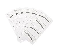 Hohopeti 6 pièces Set de Pochoirs Sourcils Usage Unique pour Femmes Autocollants Maquillage Précis Modèles Variés pour Dessin Facile et Rapide des Sourcils