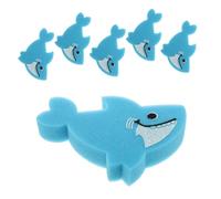 Hohopeti 6 Pièces Set Éponges de Bain Garçon Fille Forme de Requin Éponges Souples Animaux Marins pour Bain Accessoire Exfoliant pour Bébés et Tout-Petits