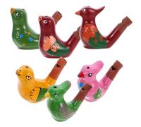 Hohopeti 6 Pièces Sifflets à Oiseaux Céramique Colorés pour Garçon Fille Jouets Musicales Amusants et Décoratifs pour et Fêtes