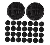Hohopeti 60 Pièces Billes Bio Filtrantes Aquarium Média Filtrant Multiporeux Réutilisable pour Filtration Étang et Bassin Élément Purificateur Eau