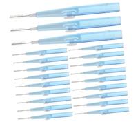 Hohopeti 60 Pièces Interdental Toothbrush Picks With Soft Flossing Head Push-pull Mechanism For Braces Teeth Cleaning And Plaque Removal Travel Oral Care Tool