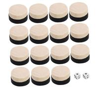 Hohopeti 60 pièces Jeu Échecs et Backgammon Bois Accessoires Robustesse et Finition Soignée Noir et Bois pour Apprentissage et Camping