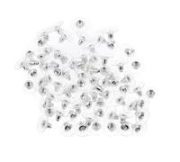 Hohopeti 600 Pièces Bouchons de Boucles Oreilles Souples Stoppeurs Pratiques et Résistants Accessoires de Remplacement pour Boucles Oreilles Variées Kit et Argenté et Doré