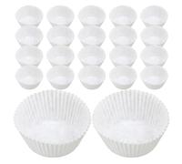 Hohopeti 600 pièces Caissettes Pâtisserie Blanches Moules Papier Anti-graisse Standard pour Muffins Cupcakes et Gâteaux Faciles à Utiliser et Nettoyage Rapide