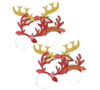 Hohopeti 6pièces Bandeaux pour Cheveux Noël Serre-têtes Décorations Accessoires Coiffure Fêtes Lot Style Aléatoire