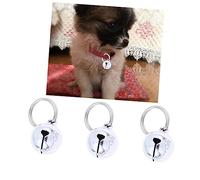 Hohopeti 6Pièces Pendentif pour Animaux de Compagnie de Cloches Argentées Boucle de Sécurité et Design Mignon