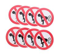 Hohopeti 8 pièces Autocollants Drôles Voiture Stickers PVC pour Véhicules Message Discret Interdit de Lâcher des Gaz Autocollants Humoristiques pour et Fenêtres Facile à Poser pour Civisme