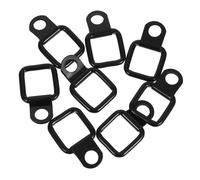 Hohopeti 8 pièces Crochets Anneaux de Tirage pour Coffre Voiture Crochet de Toit Robuste et Kit de Remplacement pour Fixation Sécurisée