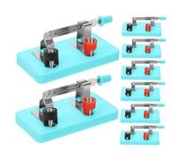 Hohopeti 8 pièces Interrupteur Monopolaire à Lame pour Expériences Électriques Contrôle Précis du Flux Compact et Portable Équipement Éducatif pour Laboratoire de Physique