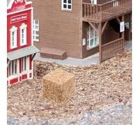 Hohopeti 8 pièces Miniature Haystack Set DIY Farm Scene Accessory with Natural Hayrick Look for Doll House and Model Railways Outdoor-Resistant Mini Farm Decor