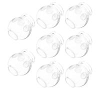Hohopeti 8 pièces Ventouses Verre Épaissi pour Thérapie par Ventouses Accessoires de Massage pour Corps Pot de Cupping Sous Vide Sûr