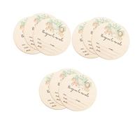 Hohopeti 9pièces Panneau Annonce De Naissance Bois Signalétique Personnalisée Pour Accessoire De Décoration Photo Pour Fête De Naissance Et Shower
