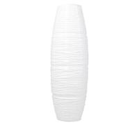Hohopeti Abat-jour de style simple Couvercle de lampadaire en papier blanc, abat-jour vertical LED chaud, diamètre de trou 10 mm, pour salon et chambre