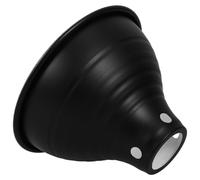 Hohopeti Abat-Jour pour Lampe Chauffante Reptiles en Métal 5,5 Pouces, Réflecteur Isolant Noir/Blanc, Couvercle Dôme pour Terrarium, Protection Thermique Optimale et Économie D'énergie