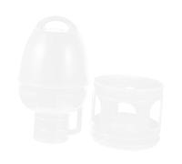 Hohopeti Abreuvoir Plastique pour Pigeons Distributeur Eau Portable pour Oiseaux Adapté Perroquets et Cailles Facile à Nettoyer Usage Familial et Animalerie