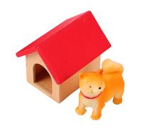 Hohopeti Accessoire Miniature Niche pour Chien, Figurine Décorative Petit pour Maison de Poupée, Ornement Micro Scène Chien, Décoration Miniature, Modèle Type C