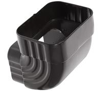 Hohopeti Adaptateur de Descente de Gouttière en Aluminium Résistant la Corrosion Coude 90° pour Tuyaux d'Évacuation d'Eau de Pluie Raccord Spécial pour Installation sur Murs Extérieurs