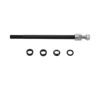 Hohopeti Adaptateur de Traversant M12X1,5 pour Remorque de Vélo 160-178 MM, Essieu en Alliage d'Aluminium et Acier Inoxydable, Broche Robuste pour Fourche de Vélo, Accessoire Utilitaire