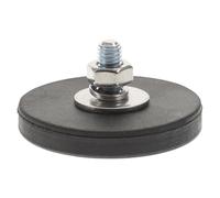 Hohopeti Aimant de Montage Puissant Filetage Support Magnétique Antidérapant Recouvert de Caoutchouc Base Compacte pour Fixation Électronique et Outils Industriels Usage Maison et