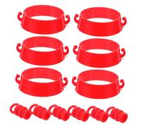 Hohopeti Anneaux Coniques en Plastique Robustes pour Cônes de Signalisation Kit 12 Pièces pour Barrières de Sécurité, Liaison Résistante et Usage Extérieur, Accessoire Barrière Parking