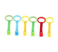 Hohopeti Anneaux de Maintien en Plastique et Tissu pour Berceau Bébé 6pcs, Assistant de Marche Sécurisé pour Garçon et Filles en Croissance, Accessoires D'aide au Lever Style Aléatoire